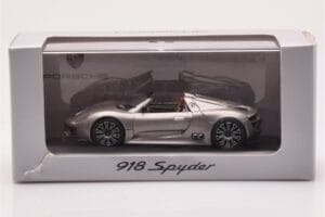 Porsche 918 Spyder Grå Metallic Minichamps 1:43 WAP0201910B Metal — billede 4 af 4