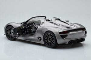 Porsche 918 Spyder Prototype Grå Metallic Minichamps 1:18 110060030 Metal — billede 6 af 7