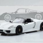 Porsche 918 Spyder Weissach Package Hvid Med Sorte Fælge Minichamps 1:18 - image 9 of 9
