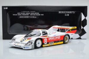Porsche 956K Lindsay Saker #8 B. Wollek / C. Serra / S. Johansson 1000km Kyalami 1983 Minichamps 1:18 155836698 Metal — billede 6 af 6