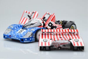 Porsche 956L Spirit of America #8 G. Follmer / J. Morton / K. Miller 24 Hours of Le Mans 1986 Minichamps 1:18 180866508 Metal — billede 2 af 8