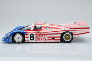 Porsche 956L Spirit of America #8 G. Follmer / J. Morton / K. Miller 24 Hours of Le Mans 1986 Minichamps 1:18 180866508 Metal — billede 4 af 8