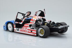 Porsche 956L Spirit of America #8 G. Follmer / J. Morton / K. Miller 24 Hours of Le Mans 1986 Minichamps 1:18 180866508 Metal — billede 5 af 8