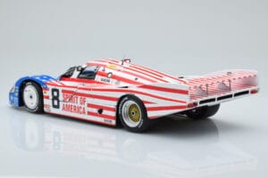 Porsche 956L Spirit of America #8 G. Follmer / J. Morton / K. Miller 24 Hours of Le Mans 1986 Minichamps 1:18 180866508 Metal — billede 7 af 8