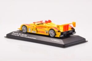 Porsche RS Spyder LMP2 #7 R. Dumas / T. Bernhard / E. Collard Sebring 12 Hours Winners 2008 Minichamps 1:43 400086807 Metal — billede 3 af 4