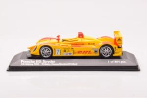 Porsche RS Spyder LMP2 #7 R. Dumas / T. Bernhard / E. Collard Sebring 12 Hours Winners 2008 Minichamps 1:43 400086807