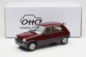 Renault 5 GTL Bordeaux Rød Otto 1:18 OT1059 Resin — billede 6 af 6