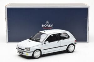 Renault Clio 16S Hvid Norev 1:18 185251 Metal — billede 8 af 8