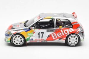 Renault Clio Maxi Kit Car Belga #17 Rally Ypres 1995 Otto 1:18 OT1058 Resin — billede 3 af 6