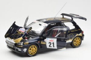 Renault Clio Williams DIAC #21 Jordan / Boyere Tour de Corse 1993 Norev 1:18 185228 Metal — billede 2 af 8