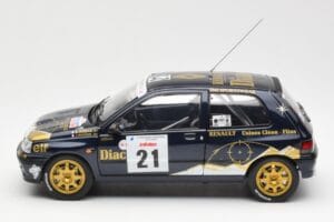 Renault Clio Williams DIAC #21 Jordan / Boyere Tour de Corse 1993 Norev 1:18 185228 Metal — billede 4 af 8