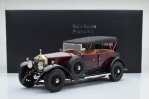 Rolls-Royce Phantom I Cabriolet Burgunderrød Kyosho 1:18 08931R Metal — billede 10 af 10