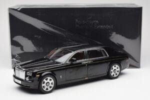 Rolls-Royce Phantom VII EWB Diamond Sort Kyosho 1:18 08841DBK2 Metal — billede 8 af 8