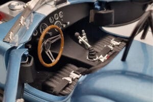 Shelby Cobra 427 S/C Lyseblå Kyosho 1:18 08048SBL Metal — billede 7 af 9