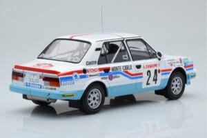 Skoda 130 L Night Version #24 J. Augland Rally Monte Carlo 1987 IXO 1:18 18RMC156 Metal — billede 2 af 6
