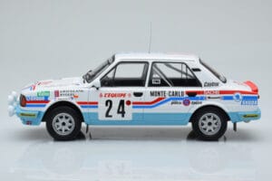 Skoda 130 L Night Version #24 J. Augland Rally Monte Carlo 1987 IXO 1:18 18RMC156 Metal — billede 3 af 6