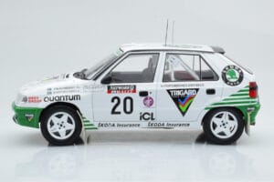 Skoda Felicia #20 S. Blomqvist / B. Cederberg Rally RAC Lombard 1995 IXO 1:18 18RMC147 Metal — billede 3 af 6