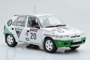 Skoda Felicia #20 S. Blomqvist / B. Cederberg Rally RAC Lombard 1995 IXO 1:18 18RMC147 Metal — billede 4 af 6