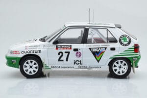 Skoda Felicia #27 P. Sibera / P. Gross Rally RAC Lombard 1995 IXO 1:18 18RMC148 Metal — billede 3 af 6