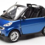 Smart Fortwo 451 Cabrio Blå & Sort Minichamps 1:18 - image 2 of 8