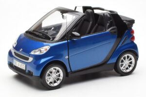 Smart Fortwo 451 Cabrio Blå & Sort Minichamps 1:18