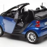 Smart Fortwo 451 Cabrio Blå & Sort Minichamps 1:18 - image 5 of 8