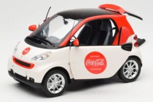 Smart Fortwo 451 Coca-Cola Minichamps 1:18 150036301 Metal — billede 2 af 8