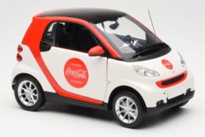 Smart Fortwo 451 Coca-Cola Minichamps 1:18 150036301 Metal — billede 6 af 8