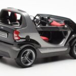Smart Fortwo Crossblade Cabriolet Sølv Sort Kyosho 1:18 - image 2 of 6