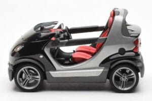 Smart Fortwo Crossblade Cabriolet Sølv Sort Kyosho 1:18 13440 Metal — billede 3 af 6