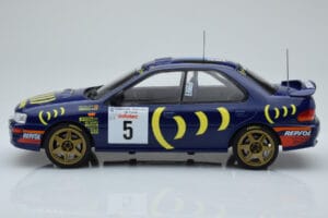 Subaru Impreza 555 #5 C. Sainz / L. Moya Tour de Corse 1995 IXO 1:18 18RMC063A Metal — billede 3 af 6
