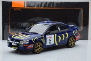 Subaru Impreza 555 #5 C. Sainz / L. Moya Tour de Corse 1995 IXO 1:18 18RMC063A Metal — billede 6 af 6