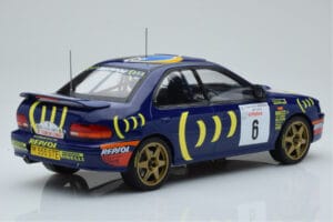 Subaru Impreza 555 #6 P. Liatti / C. Cassina Tour de Corse 1995 IXO 1:18 18RMC063C Metal — billede 2 af 6