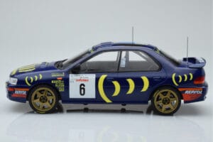 Subaru Impreza 555 #6 P. Liatti / C. Cassina Tour de Corse 1995 IXO 1:18 18RMC063C Metal — billede 3 af 6