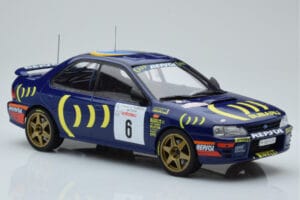 Subaru Impreza 555 #6 P. Liatti / C. Cassina Tour de Corse 1995 IXO 1:18 18RMC063C Metal — billede 4 af 6
