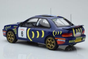 Subaru Impreza 555 #6 P. Liatti / C. Cassina Tour de Corse 1995 IXO 1:18 18RMC063C Metal — billede 5 af 6