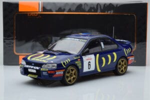 Subaru Impreza 555 #6 P. Liatti / C. Cassina Tour de Corse 1995 IXO 1:18 18RMC063C Metal — billede 6 af 6