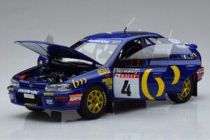 Subaru Impreza #4 C. McRae / D. Ringer Winner RAC Rally 1994 Kyosho 1:18 08962A Metal — billede 2 af 9