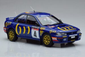 Subaru Impreza #4 C. McRae / D. Ringer Winner RAC Rally 1994 Kyosho 1:18 08962A Metal — billede 5 af 9
