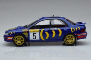 Subaru Impreza #5 C. Sainz / L. Moya 2nd Place Rally Monte Carlo 1995 Kyosho 1:18 08962B Metal — billede 4 af 9
