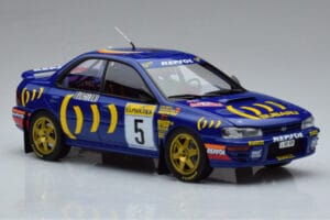 Subaru Impreza #5 C. Sainz / L. Moya 2nd Place Rally Monte Carlo 1995 Kyosho 1:18 08962B Metal — billede 5 af 9