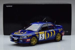 Subaru Impreza #5 C. Sainz / L. Moya 2nd Place Rally Monte Carlo 1995 Kyosho 1:18 08962B Metal — billede 9 af 9