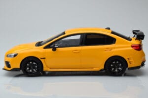 Subaru Impreza WRX STI Nurburgring Challenge Package Gul Kyosho 1:18 KSR18021Y Resin — billede 3 af 5