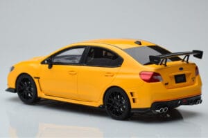 Subaru Impreza WRX STI Nurburgring Challenge Package Gul Kyosho 1:18 KSR18021Y Resin — billede 4 af 5