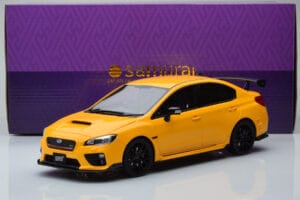Subaru Impreza WRX STI Nurburgring Challenge Package Gul Kyosho 1:18 KSR18021Y Resin — billede 5 af 5