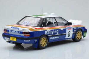 Subaru Legacy RS Night Version #6 M. Alen / I. Kivimaki RAC Rally 1991 IXO 1:18 18RMC080A Metal — billede 2 af 6