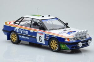 Subaru Legacy RS Night Version #6 M. Alen / I. Kivimaki RAC Rally 1991 IXO 1:18 18RMC080A Metal — billede 4 af 6