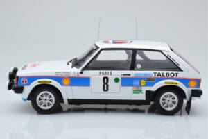 Talbot Sunbeam Lotus Night Version #8 H. Toivonen / P. White Rally Monte Carlo 1981 IXO 1:18 18RMC095B Metal — billede 3 af 6