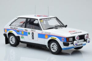 Talbot Sunbeam Lotus Night Version #8 H. Toivonen / P. White Rally Monte Carlo 1981 IXO 1:18 18RMC095B Metal — billede 4 af 6