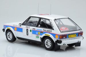 Talbot Sunbeam Lotus Night Version #8 H. Toivonen / P. White Rally Monte Carlo 1981 IXO 1:18 18RMC095B Metal — billede 5 af 6